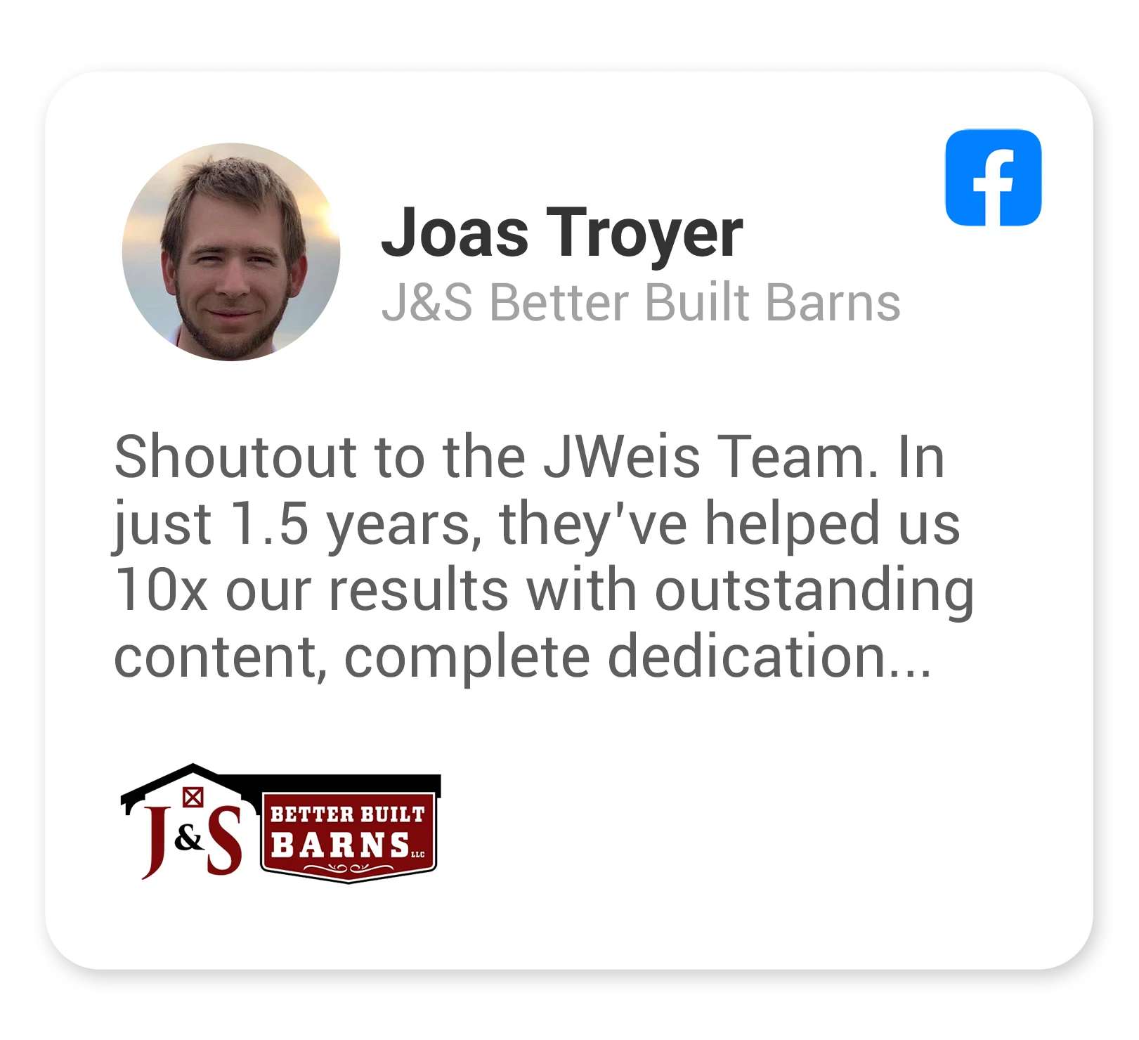 Review from Joas Troyer